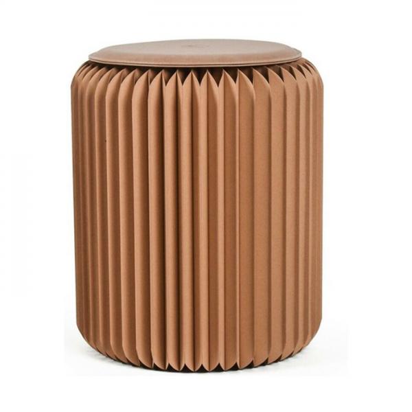 Expandable Brown Paper Stool