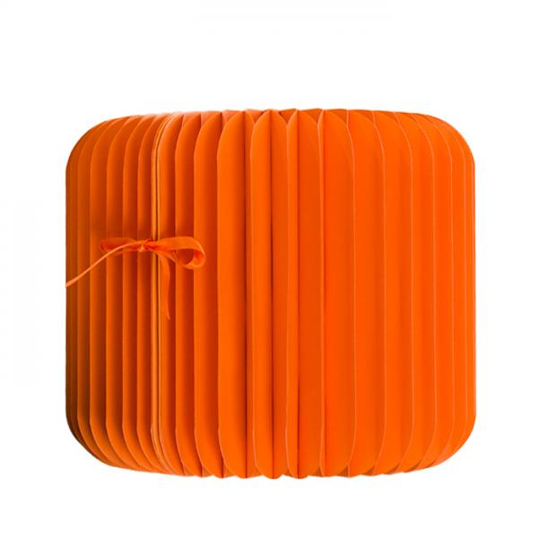 Expandable Orange Paper Stool